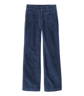 L.L.Bean Women's 207 Vintage Corduroy Patch Pocket Pants, Mid-Rise Wide Straight-Leg NEW|CLOTHING
