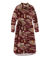 L.L.Bean Women's Signature Camp Flannel Midi Dress NEW|CLOTHING