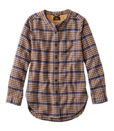 L.L.Bean Women's Signature 1933 Collarless Chamois Tunic, Plaid NEW|CLOTHING|SALE