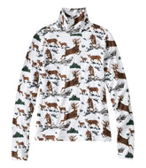 L.L.Bean Women's Signature Lightweight Cotton Turtleneck, Novelty NEW|CLOTHING|SALE