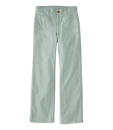 L.L.Bean Women's Comfort Stretch Patch Pocket Pants, Mid-Rise Wide Straight-Leg Chino NEW|CLOTHING