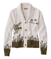 L.L.Bean Women's Signature Original Cotton Sweater, Shawl Cardigan Novelty NEW|CLOTHING