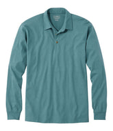 L.L.Bean Men's Carefree Unshrinkable Polo, Long-Sleeve, Without Pocket NEW|CLOTHING