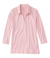 L.L.Bean Women's Pima Cotton Tee, Three-Quarter-Sleeve Polo CLOTHING|SALE