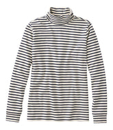 L.L.Bean Women's Interlock Turtleneck, Long-Sleeve Stripe CLOTHING|SALE