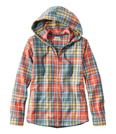 L.L.Bean Women's Scotch Plaid Flannel Shirt, Relaxed Zip Hoodie CLOTHING|SALE