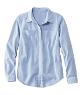 L.L.Bean Women's Vacationland Seersucker Shirt, Long-Sleeve CLOTHING