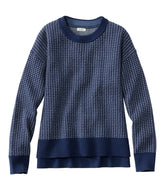 L.L.Bean Women's Wicked Soft Cotton/Cashmere Crewneck Sweater, Pattern CLOTHING