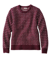 L.L.Bean Women's Bean's Classic Ragg Wool Sweater, Crewneck Bird's-Eye CLOTHING|SALE