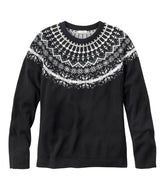 L.L.Bean Women's Classic Cashmere Sweater, Crewneck Fair Isle CLOTHING|SALE