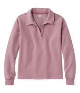 L.L.Bean Women's Sunwashed Sweats, Splitneck Polo CLOTHING