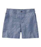 L.L.Bean Women's Comfort Stretch Cotton/Linen Shorts, High-Rise 7" CLOTHING|SALE