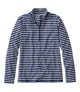 L.L.Bean Women's SunSmart® UPF 50+ Sun Shirt, Quarter-Zip Stripe CLOTHING