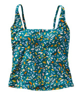 L.L.Bean Women's New Currents Swimwear, Squareneck Tankini Top Print CLOTHING|SALE