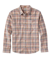 L.L.Bean Men's Sunwashed Corduroy Shirt, Slightly Fitted Untucked Fit, Plaid CLOTHING|SALE