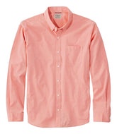 L.L.Bean Men's Comfort Stretch Performance® Shirt, Long-Sleeve, Slightly Fitted Untucked Fit CLOTHING|SALE