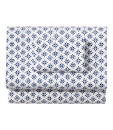 L.L.Bean Sunwashed Percale Sheet Collection, Block Floral Print HOME GOODS