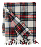 L.L.Bean Washable Wool Throw, Plaid 54" x 60" HOME GOODS