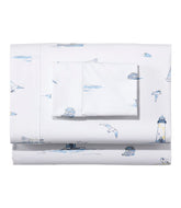 L.L.Bean Nautical Boats Percale Sheet Collection HOME GOODS