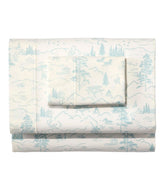 L.L.Bean Lakeside Toile Percale Sheet Collection HOME GOODS