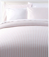 L.L.Bean Sunwashed Percale Comforter Cover, Stripe Leaf HOME GOODS