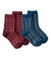 L.L.Bean Kids' Sweater Weather Socks, 2-Pack CLOTHING|FOOTWEAR