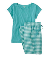 L.L.Bean Women's Bean's Seacoast Seersucker Pajama Pant Set CLOTHING