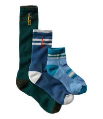 L.L.Bean Adults' Katahdin Hiker Socks, 1/4 Crew Stripe CLOTHING|FOOTWEAR|SALE