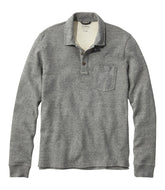 L.L.Bean Men's Washed Cotton Double-Knit Polo, Long-Sleeve CLOTHING|SALE