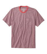 L.L.Bean Men's Comfort Stretch Performance® Pima Pocket Tee, Short-Sleeve, Stripe CLOTHING|SALE