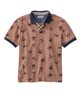 L.L.Bean Men's Casco Bay Rugged Polo, Short-Sleeve, Print CLOTHING|SALE
