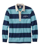 L.L.Bean Men's Bean's Vintage Soft Rugby, Stripe Embroidered CLOTHING