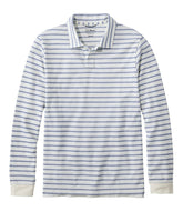 L.L.Bean Men's Comfort Stretch Performance® Polo, Long-Sleeve, Stripe CLOTHING