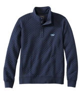 L.L.Bean Men's Quilted Sweatshirt, Mockneck CLOTHING
