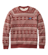 L.L.Bean Men's Bean's Quilted Sweatshirt, Crewneck, Print CLOTHING|SALE