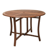 L.L.Bean Eucalyptus Folding Table, Round HOME GOODS