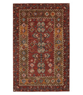 L.L.Bean Double Border Wool Hooked Rug, Sienna Multi HOME GOODS