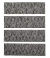 L.L.Bean Everyspace Recycled Waterhog Mat, Stair Treads, Set of Four, Trees HOME GOODS