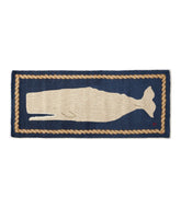 L.L.Bean Wool Hooked Novelty Runner, Whale HOME GOODS