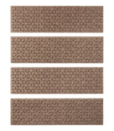 L.L.Bean Heavyweight Waterhog Mat, Stair Treads, Set of Four, Blooming Circles HOME GOODS