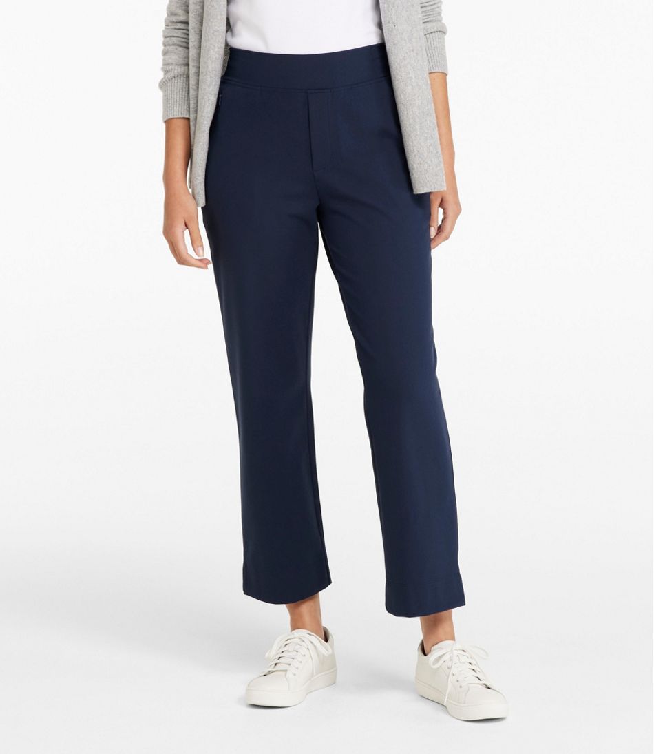 L.L.Bean Women's Go-Anywhere Pants, High-Rise Straight-Leg Ankle NEW|CLOTHING|SALE
