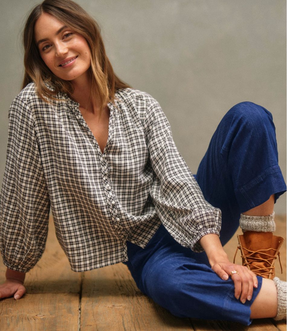 L.L.Bean Women's Signature Portland Popover Shirt NEW|CLOTHING|SALE