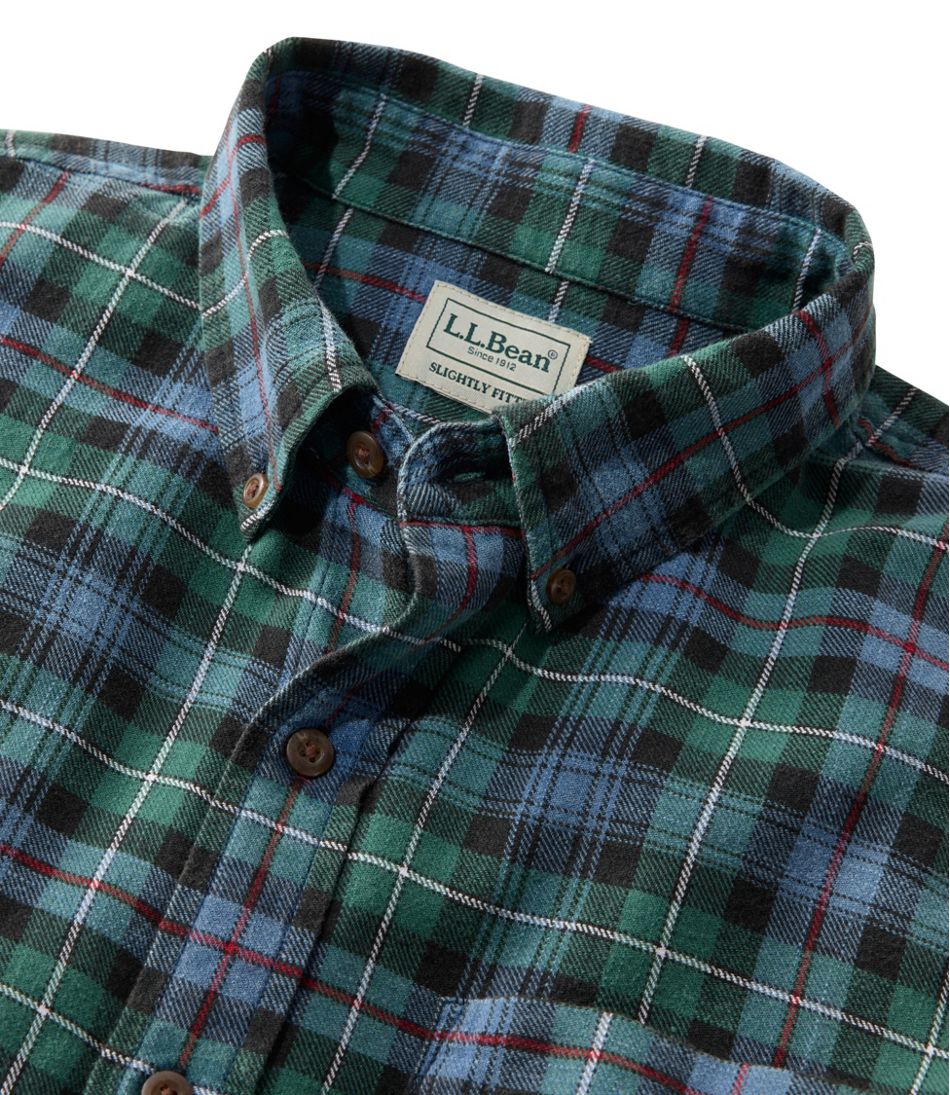 L.L.Bean Men's Sunwashed Twill Shirt, Slightly Fitted Untucked Fit NEW|CLOTHING|SALE