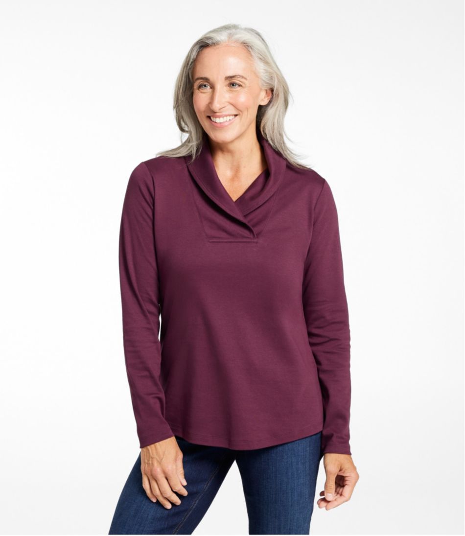 L.L.Bean Women's Pullover, Long-Sleeve Shawl Collar CLOTHING|SALE