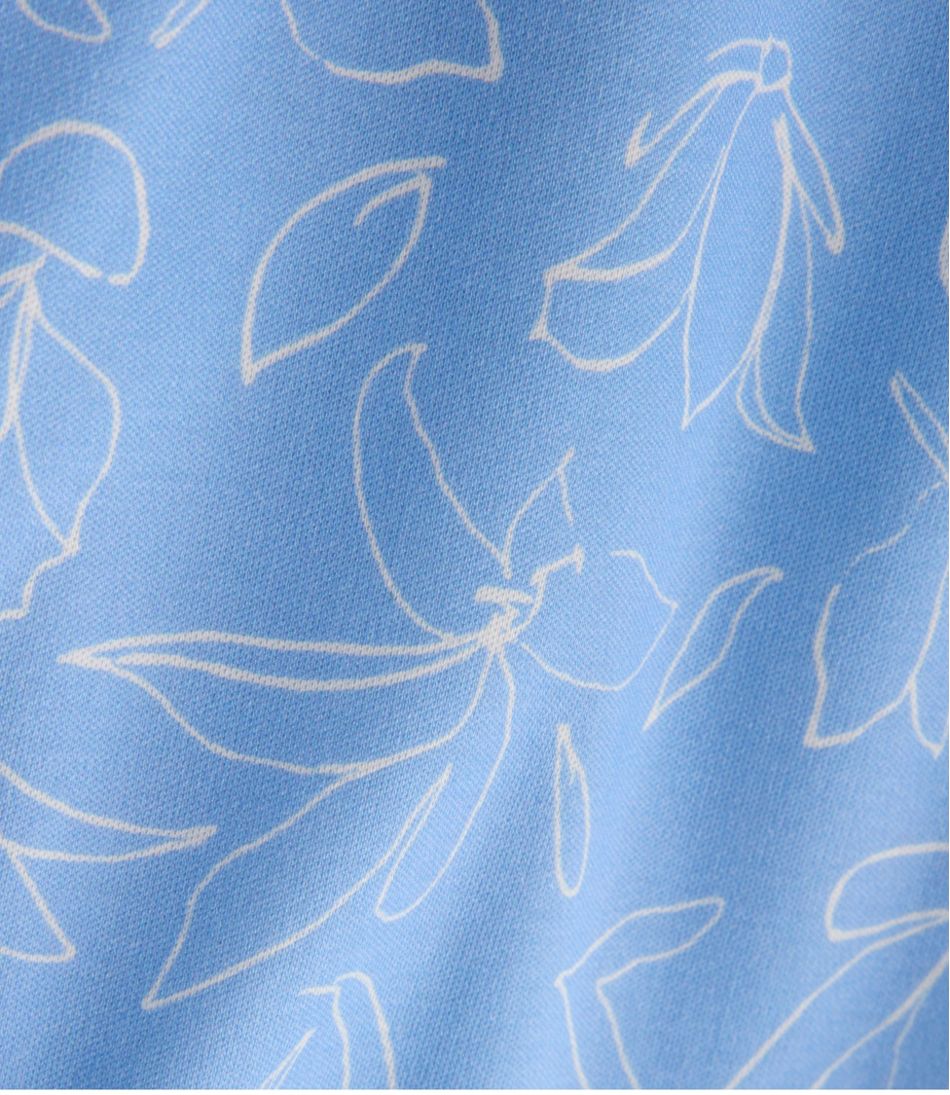 L.L.Bean Women's Pima Cotton Tunic, Three-Quarter-Sleeve Splitneck Print CLOTHING|SALE