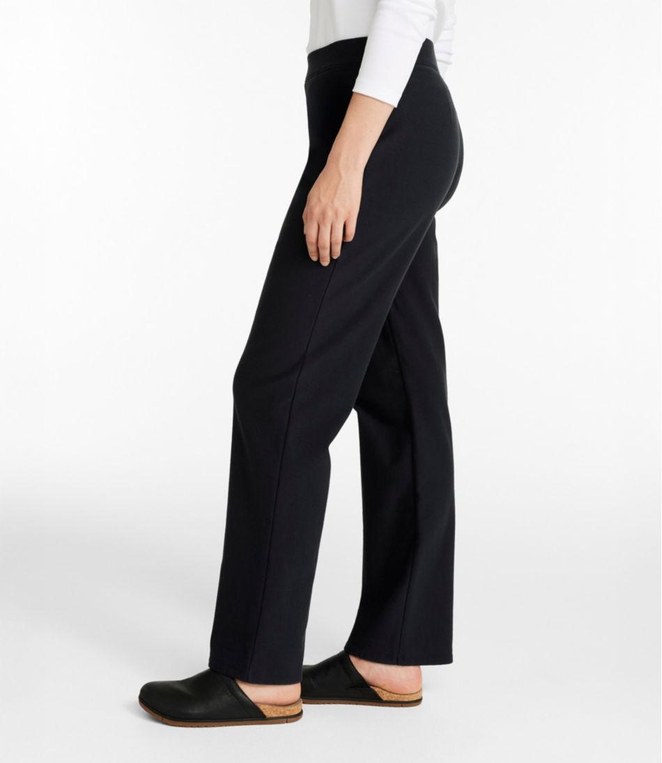 L.L.Bean Women's Perfect Fit Pants, Fleece-Backed Straight-Leg CLOTHING