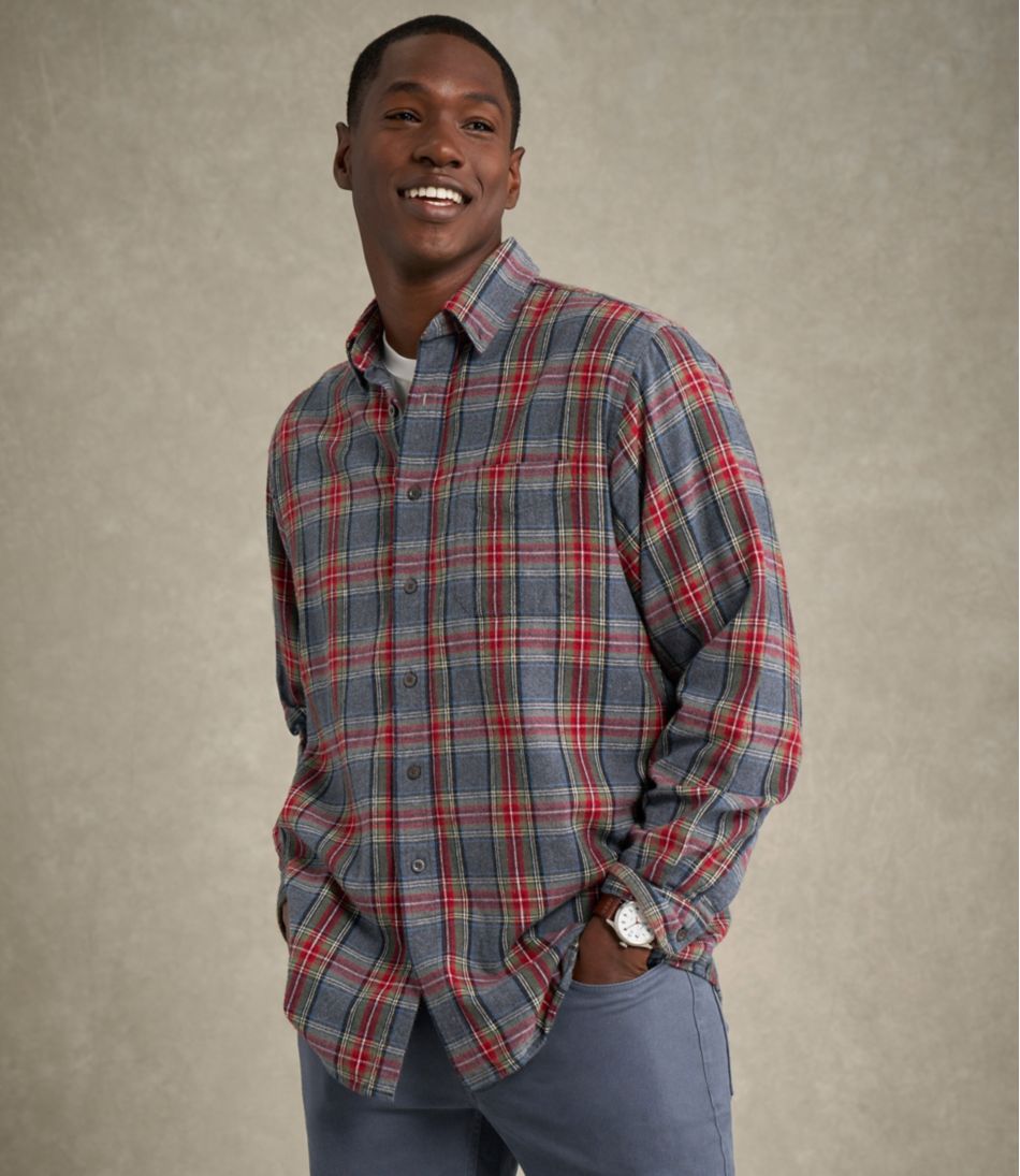 L.L.Bean Men's Scotch Plaid Flannel Shirt, Traditional Fit CLOTHING|SALE