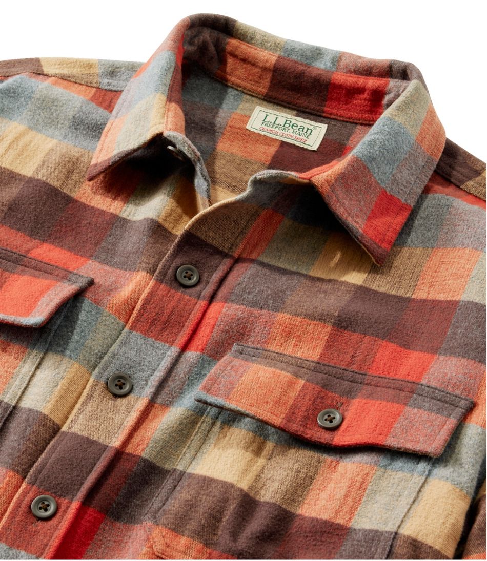 L.L.Bean Men's Chamois Shirt, Traditional Fit, Plaid CLOTHING|SALE