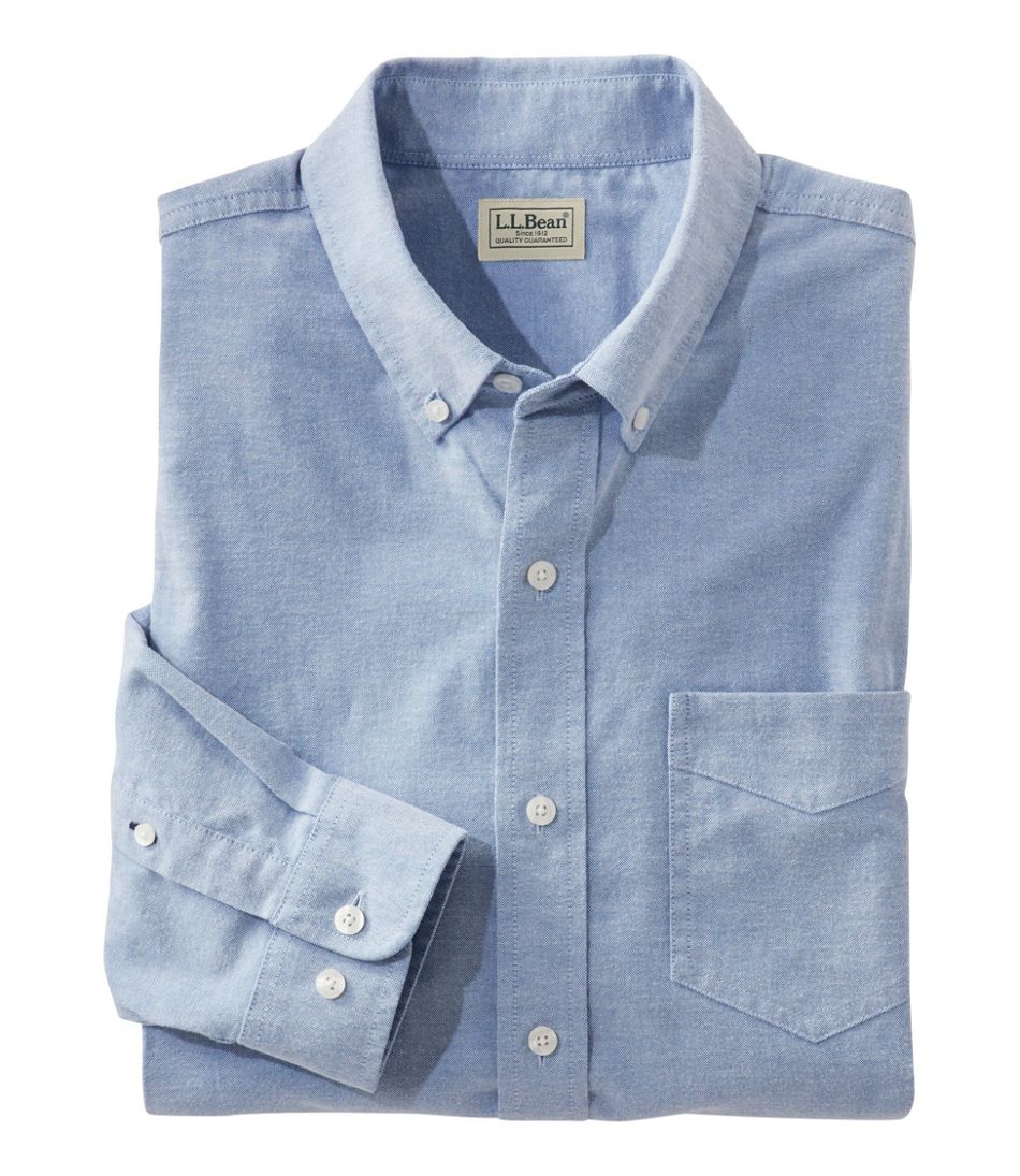 L.L.Bean Men's Comfort Stretch® Oxford Shirt, Traditional Untucked Fit CLOTHING|SALE