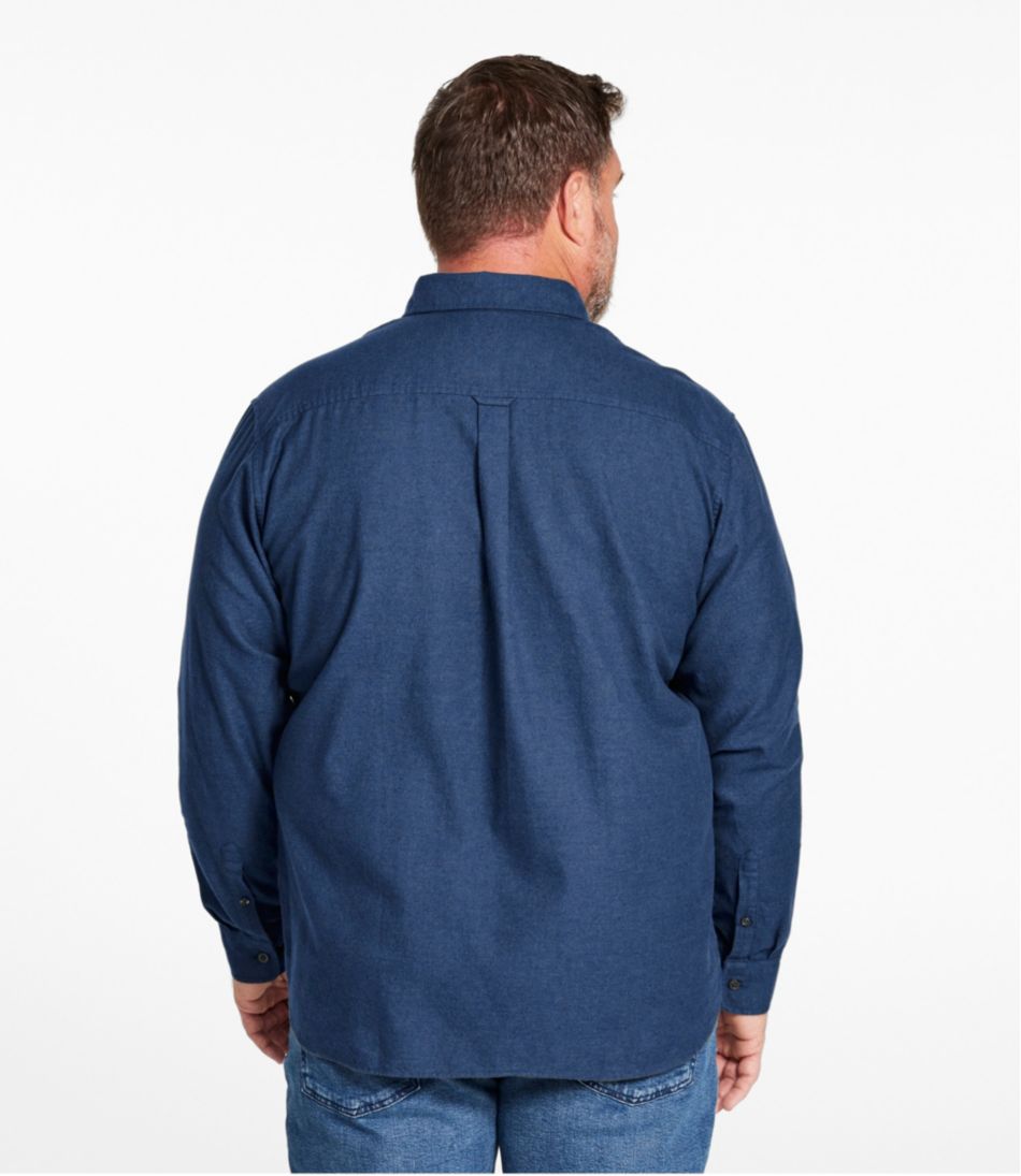 L.L.Bean Men's Brushed Jaspé Twill Shirt, Traditional Untucked Fit CLOTHING